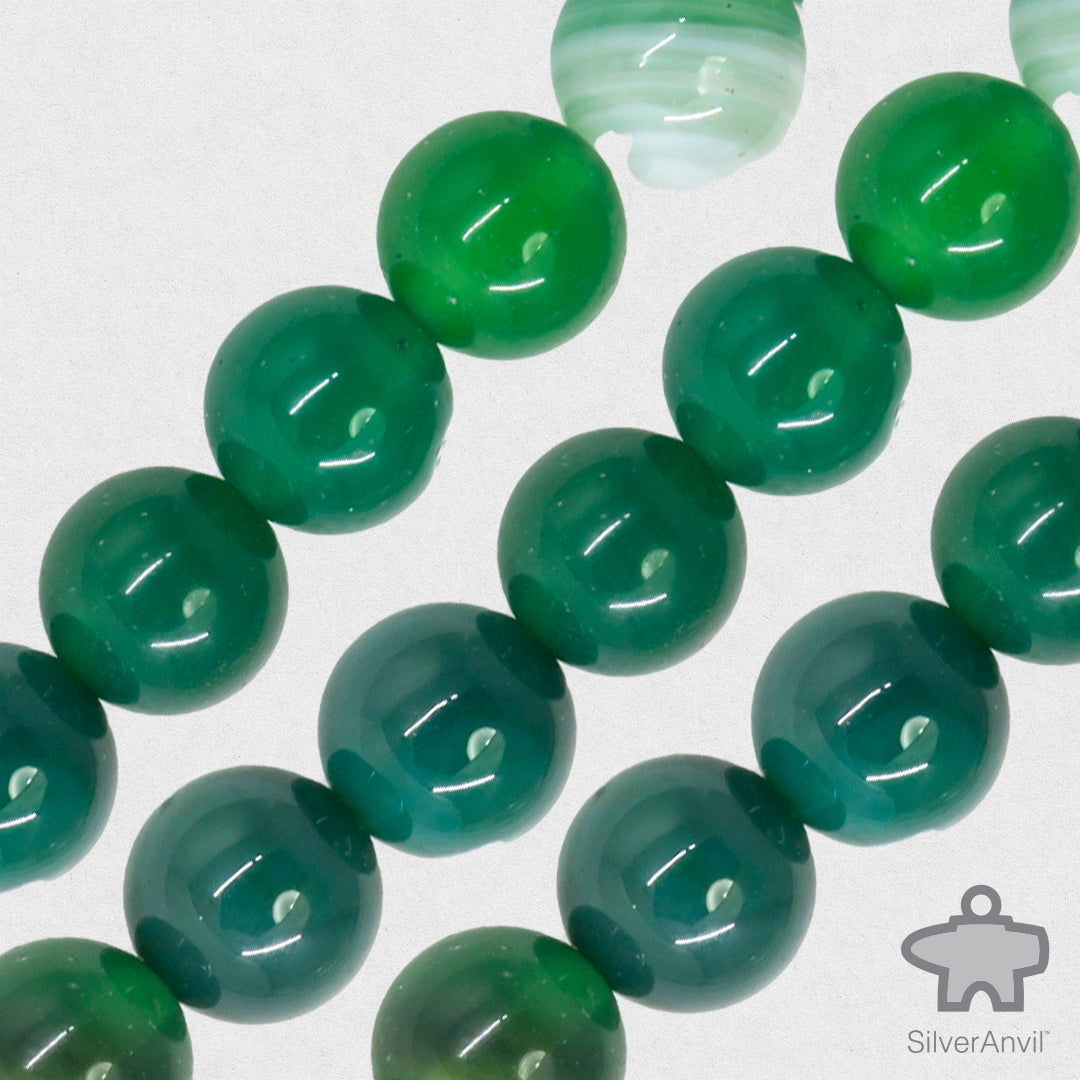 Green agate best sale beads