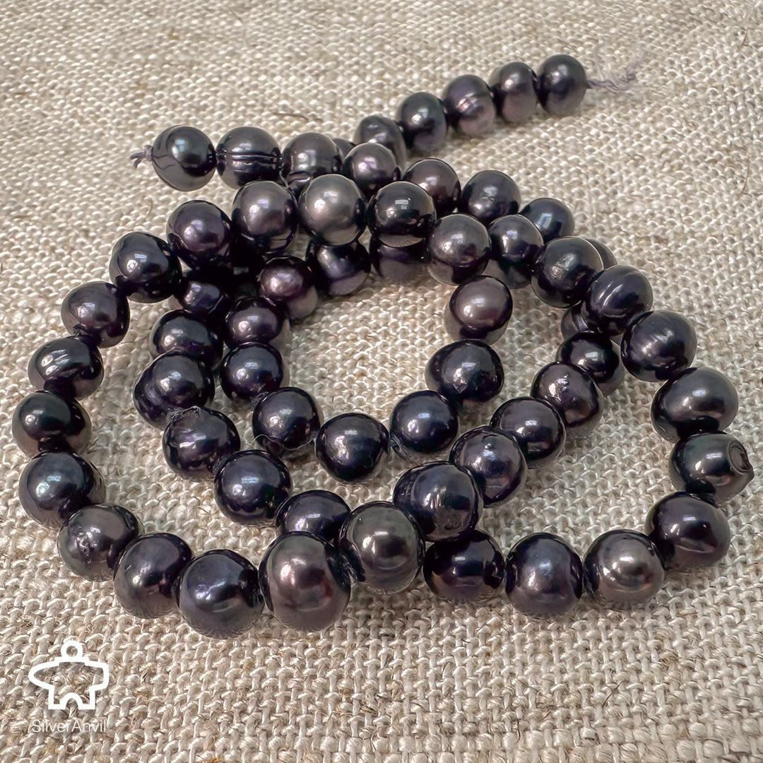 Dark Grey Freshwater Pearl -5mm