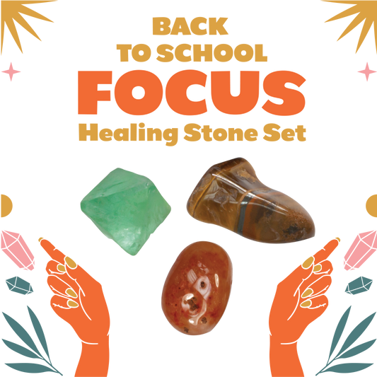 Back to School Healing Stone Set - Focus