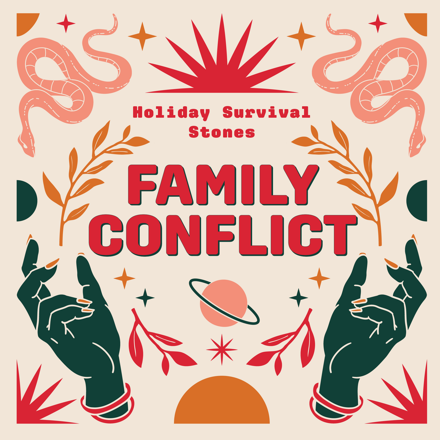 Family Conflict - Holiday Survival Stone Set