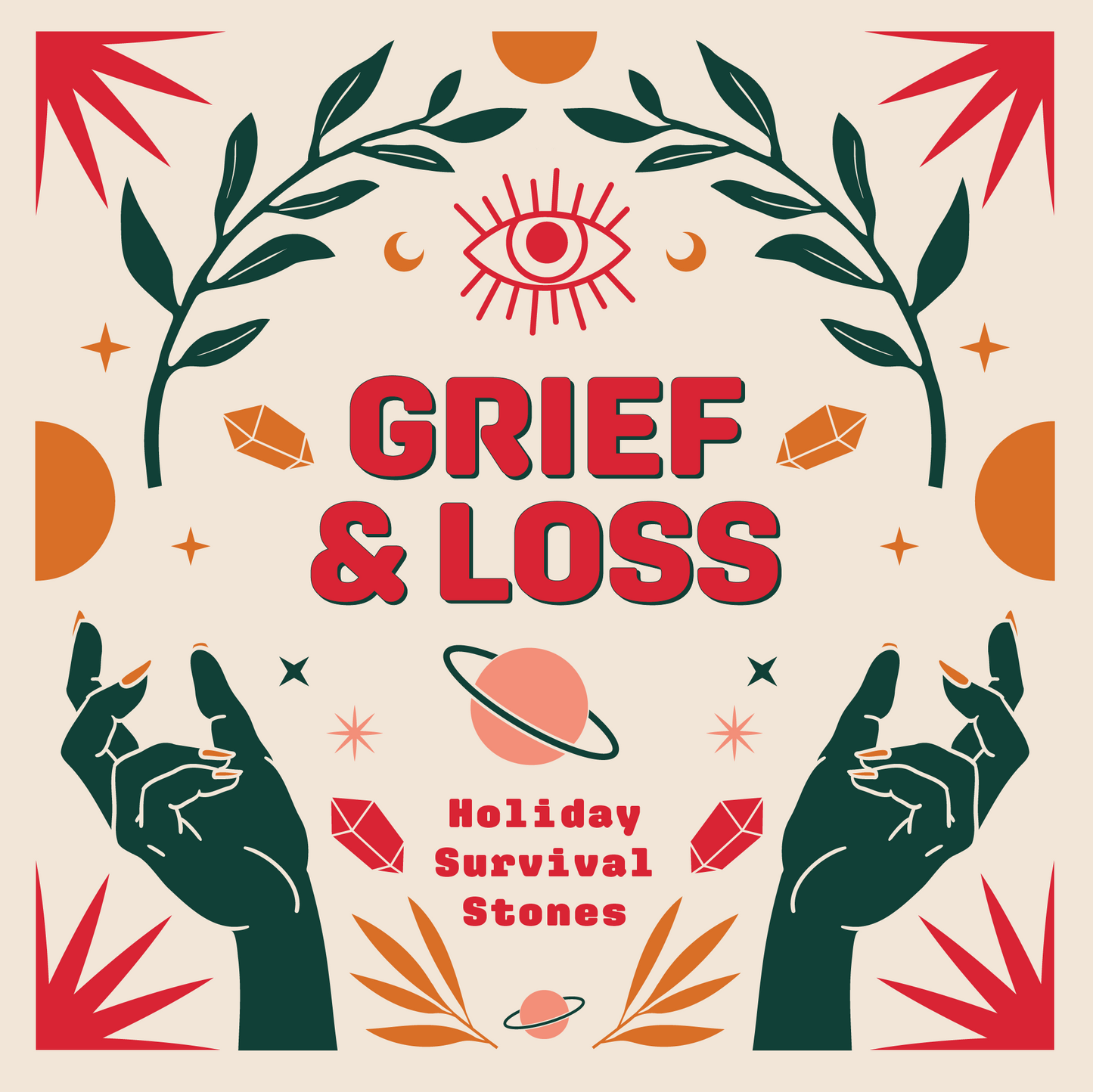 Grief - Holiday Survival Stone Set