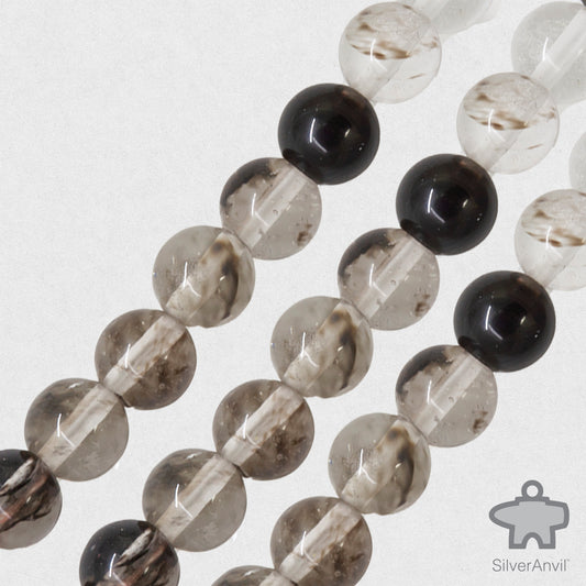 Terminated Quartz Beads - 6mm