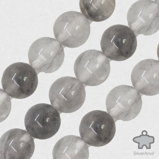 Shadow Quartz Beads - 8mm