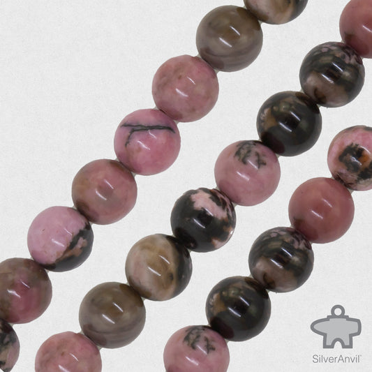 Rhodonite Beads - 8mm