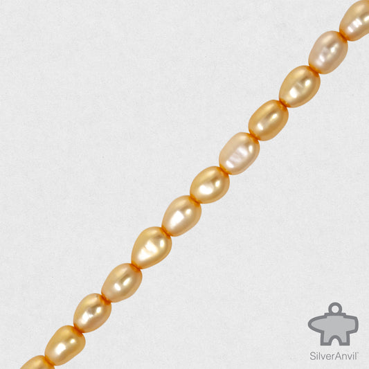 Freshwater Pearl Beads-Gold